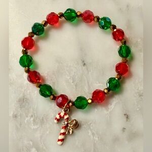 Candy Cane Holiday Bracelet